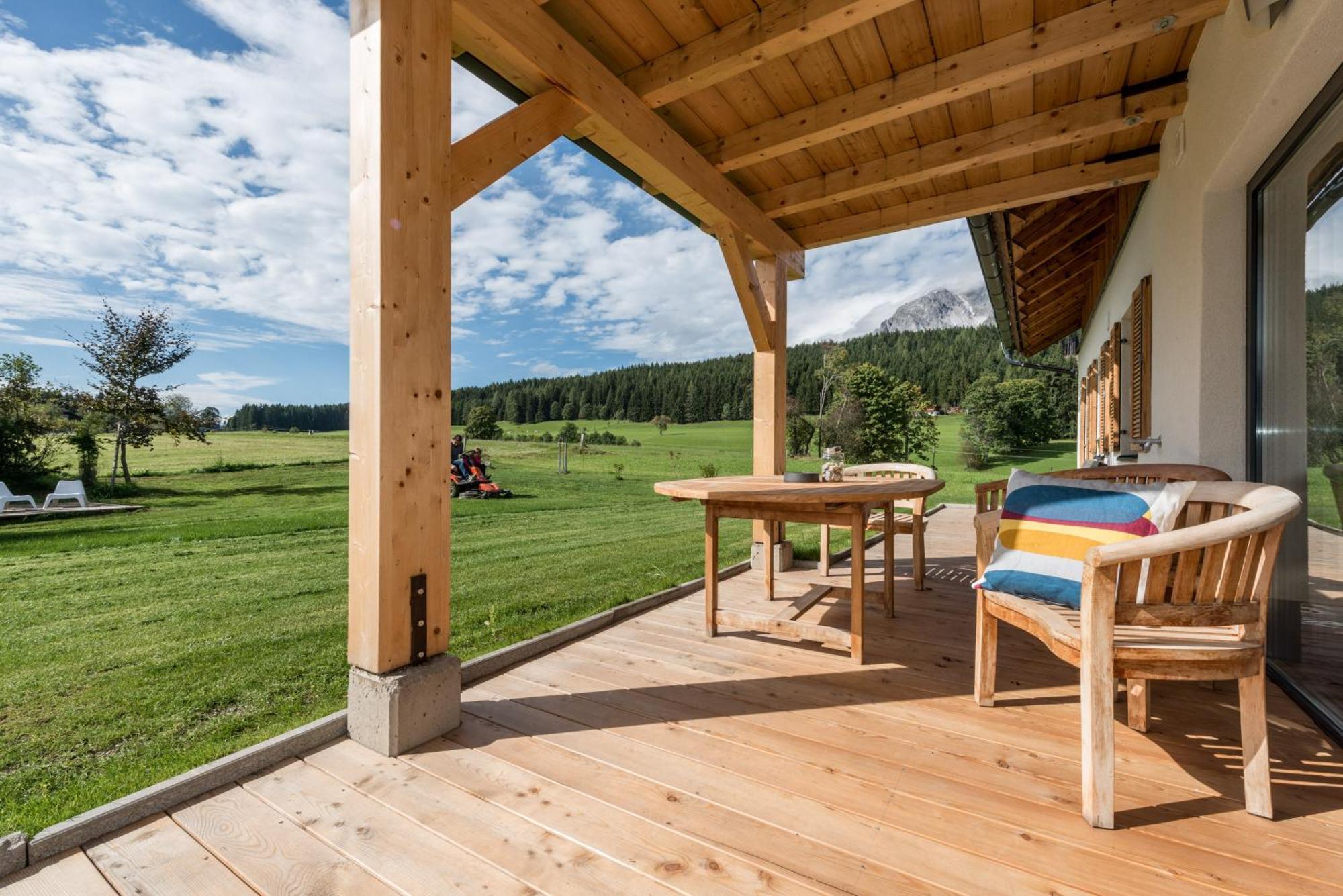 Naturchalet Hoeflehner - Heimgefuehl & Ruhelage An Loipe & Wanderweg ラムサウ・アム・ダッハシュタイン エクステリア 写真